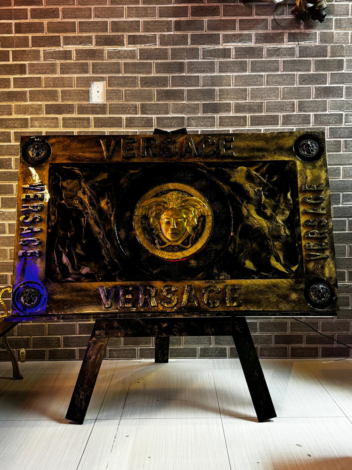 Timeless - Epoxy & Mixed-Media LED Art on Pinewood